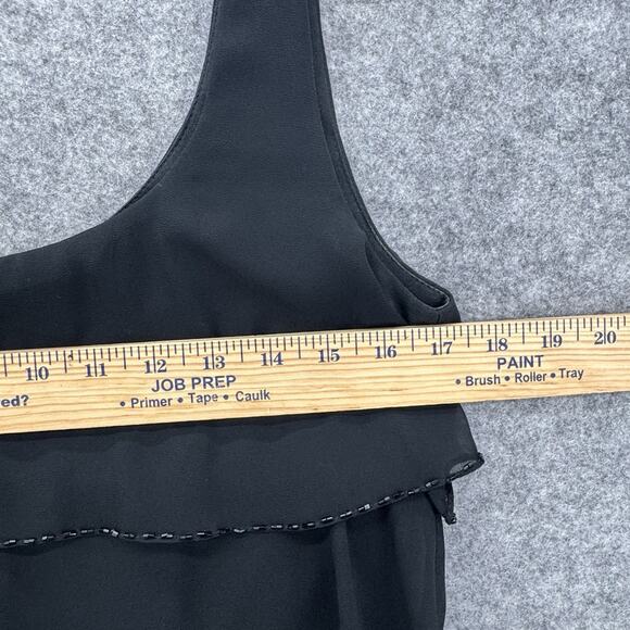 Patra Womens Tiered Sleeveless Knee Dress Size 6 Black Evening Special Occasion - Picture 9 of 13